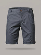 JOSÉ MARIANO - Bermuda chino de algodón - Gris oscuro