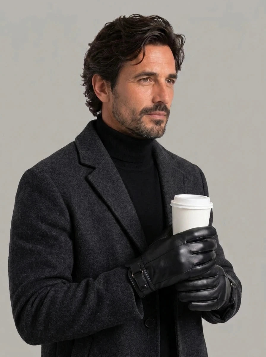 CARLOS ALBERTO guantes con forro grueso - look de invierno