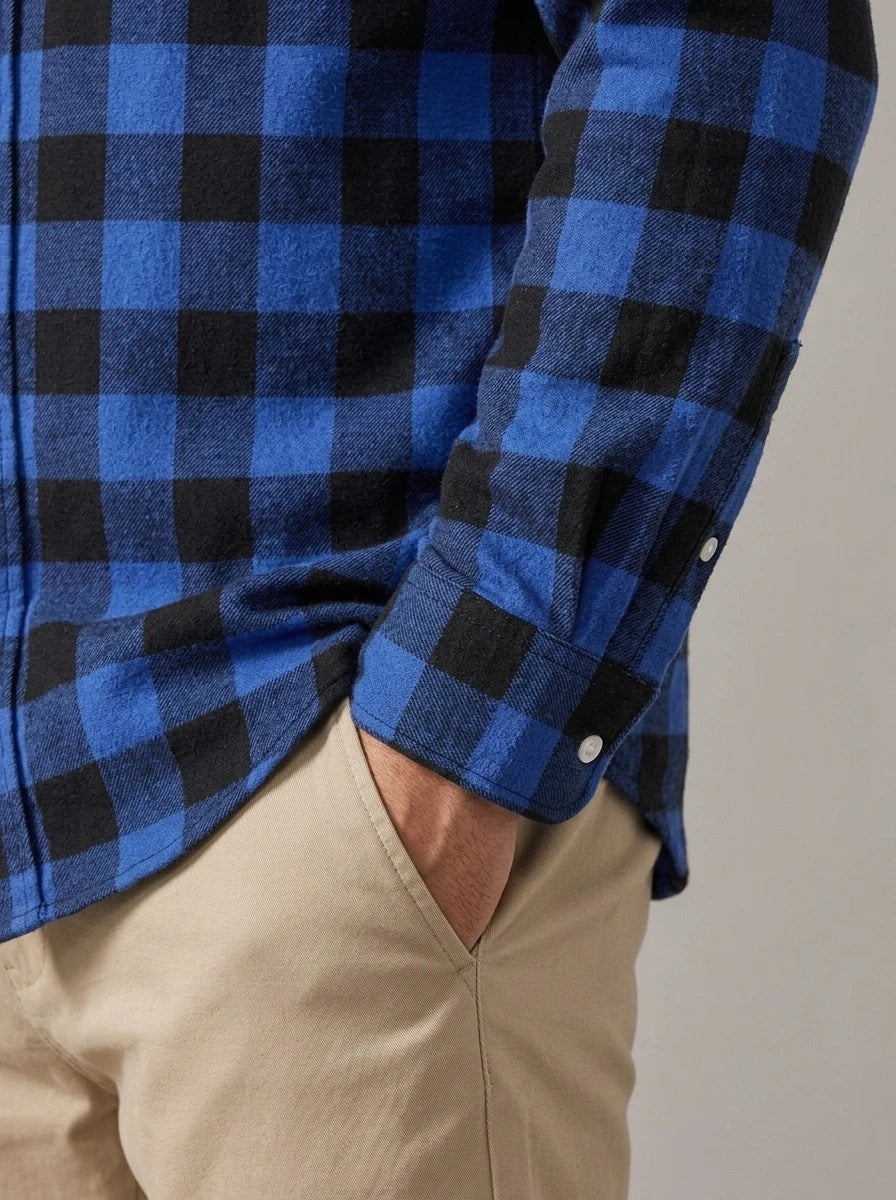 CHEMA - Camisa de franela de cuadros
