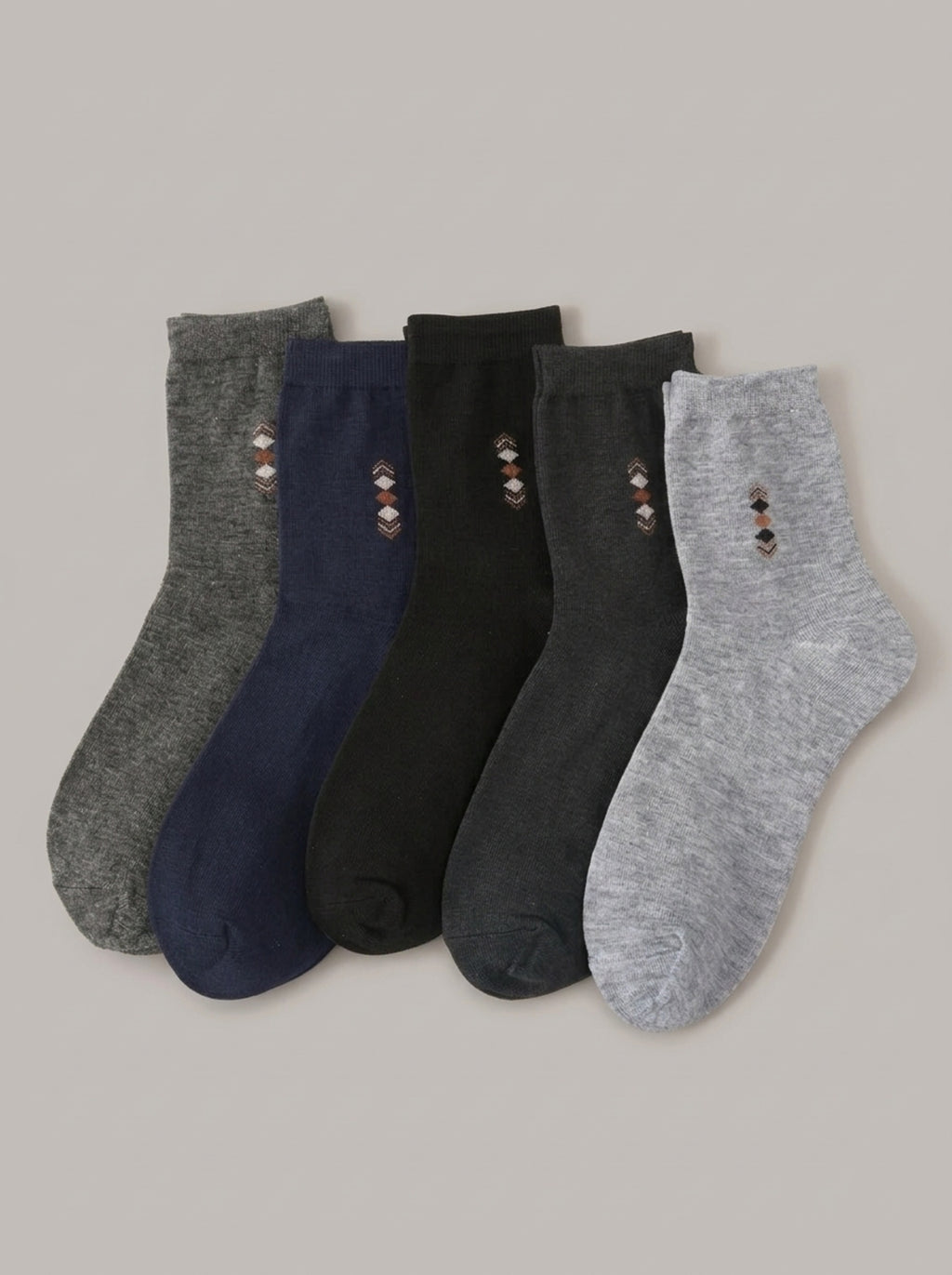 JESÚS ÁNGEL - Calcetines gruesos de invierno (pack de 5 pares) - Surtido gris