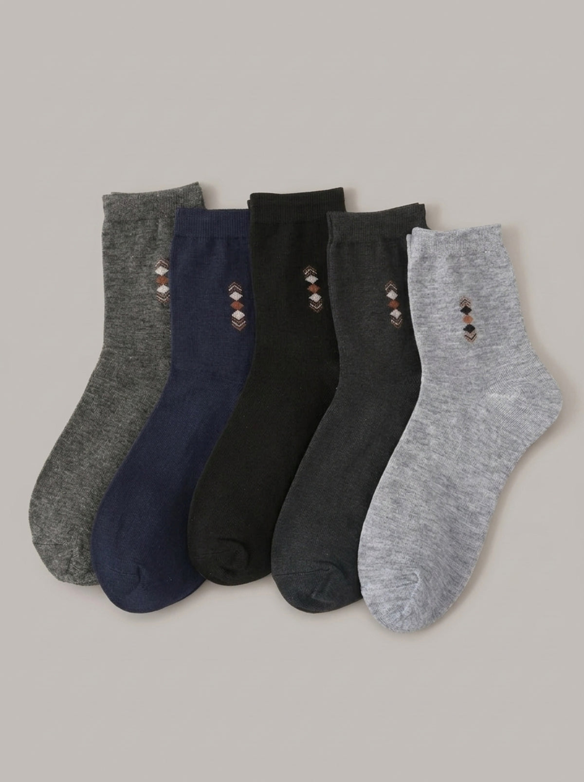 JESÚS ÁNGEL - Calcetines gruesos de invierno (pack de 5 pares) - Surtido gris