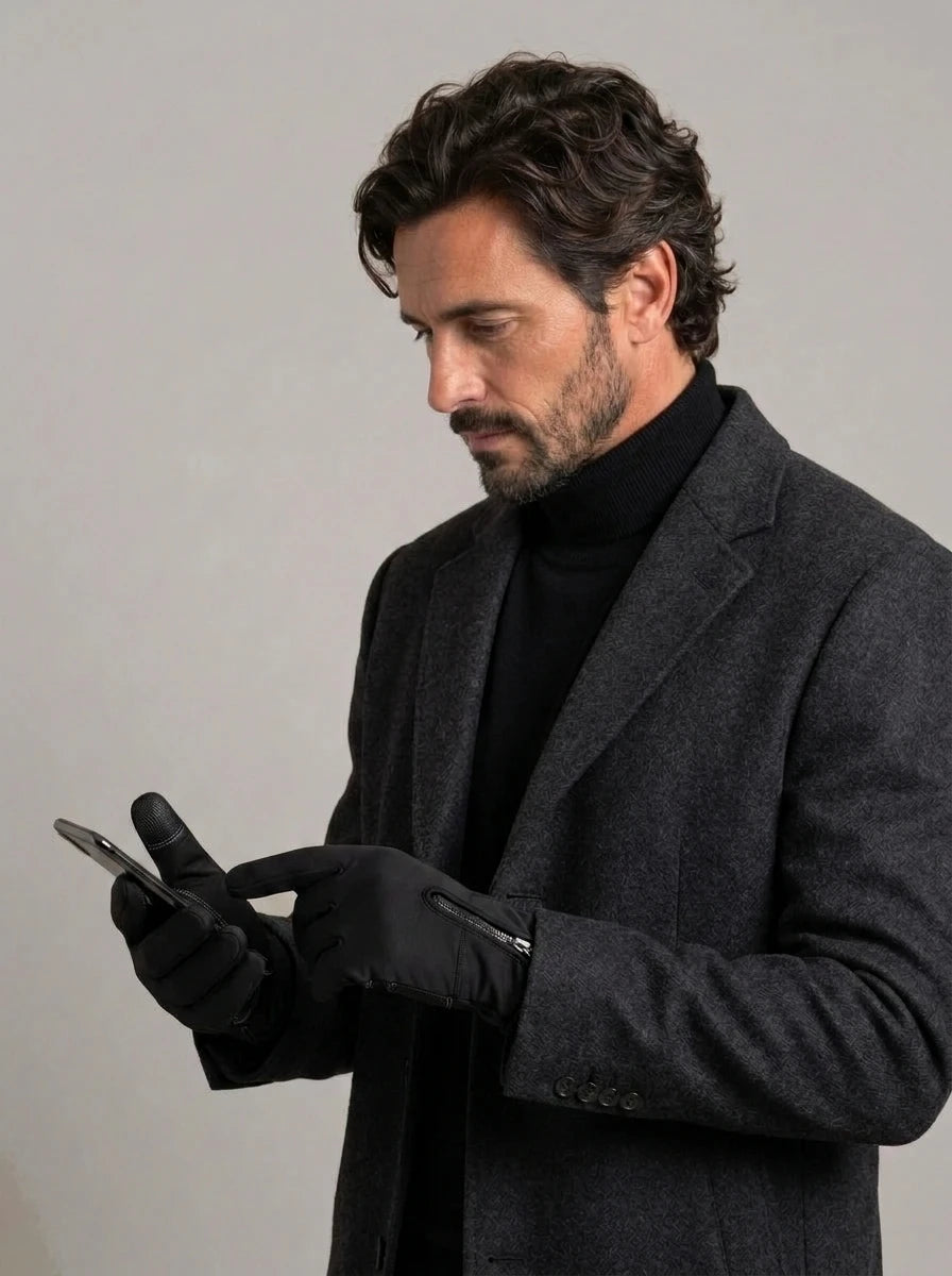 PEDRO ÁNGEL guantes térmicos táctiles - look de invierno