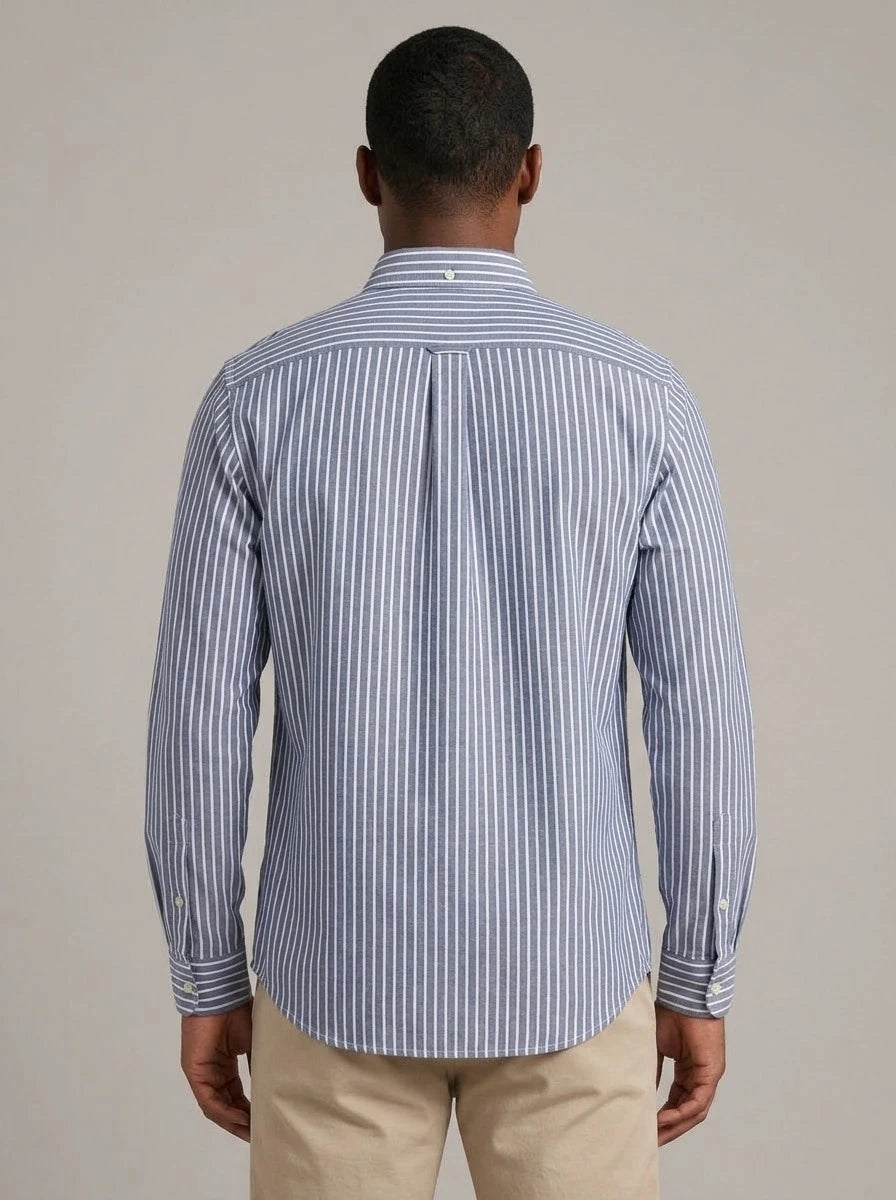 IBON - Camisa Oxford de rayas