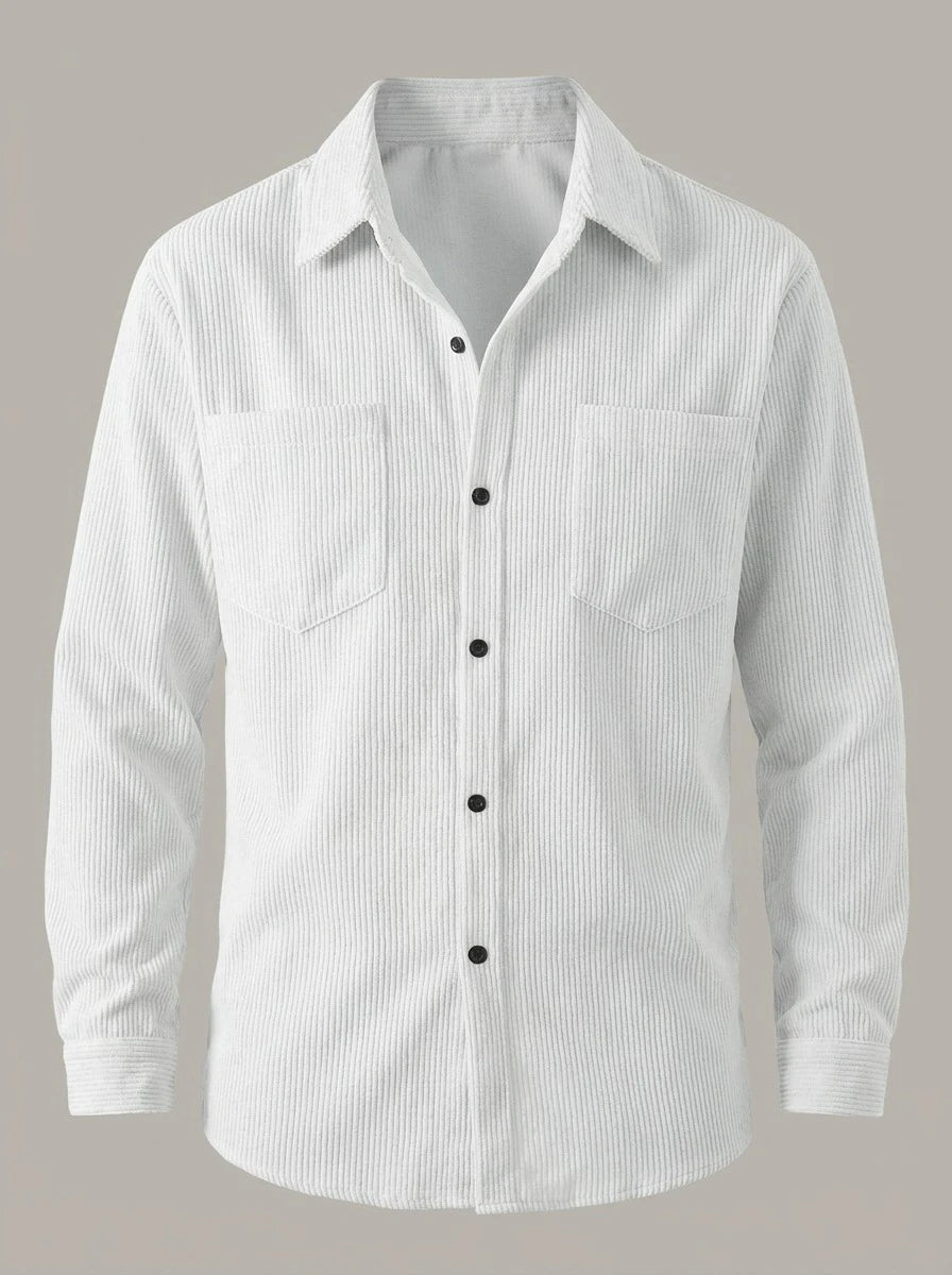JOSÉ MIGUEL - Camisa casual de algodón - Blanco