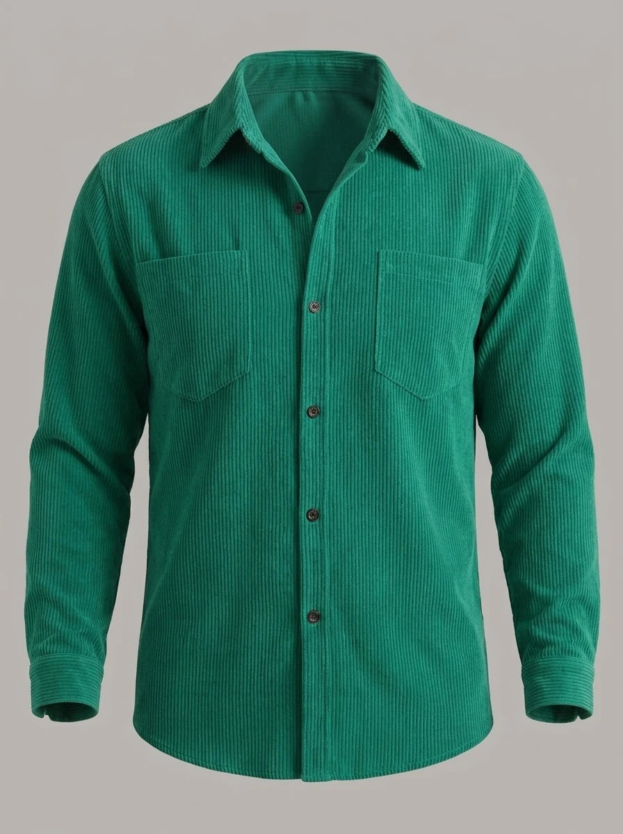 JOSÉ MIGUEL - Camisa casual de algodón - Verde
