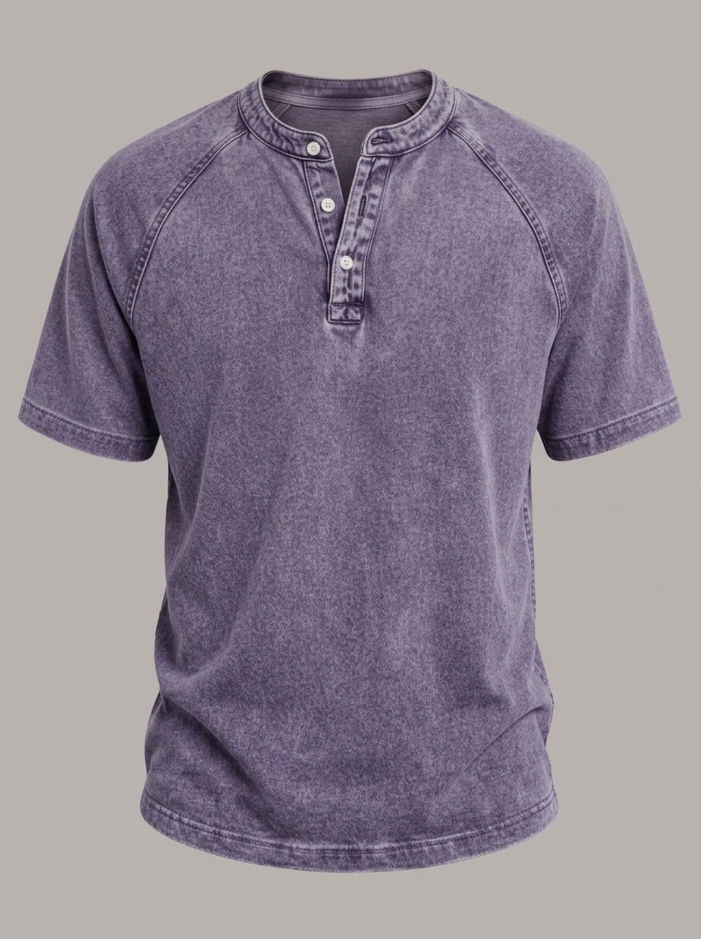LUIS - Camiseta Henley lavada™