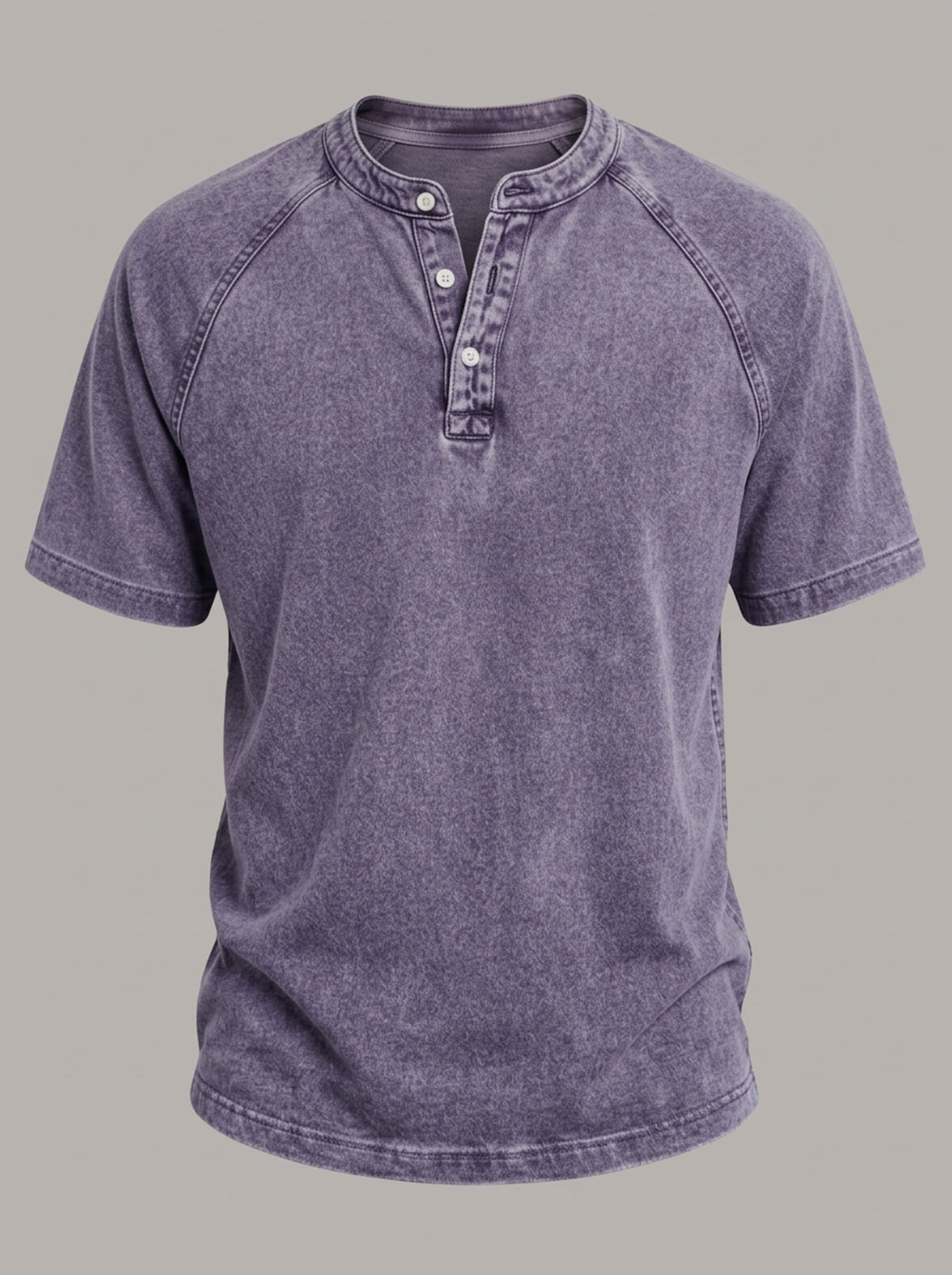 LUIS - Camiseta Henley lavada™