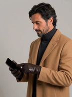 JOSÉ FRANCISCO guantes de vestir forrados con correa - look de invierno