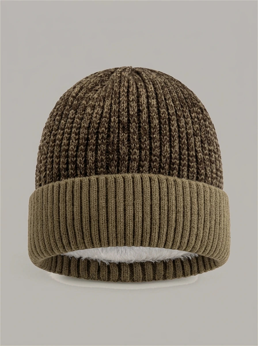 KIKO - Gorro con vuelta Caqui
