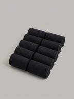 JUAN DOMINGO - Calcetines largos de algodón (pack de 10 pares) - Negro