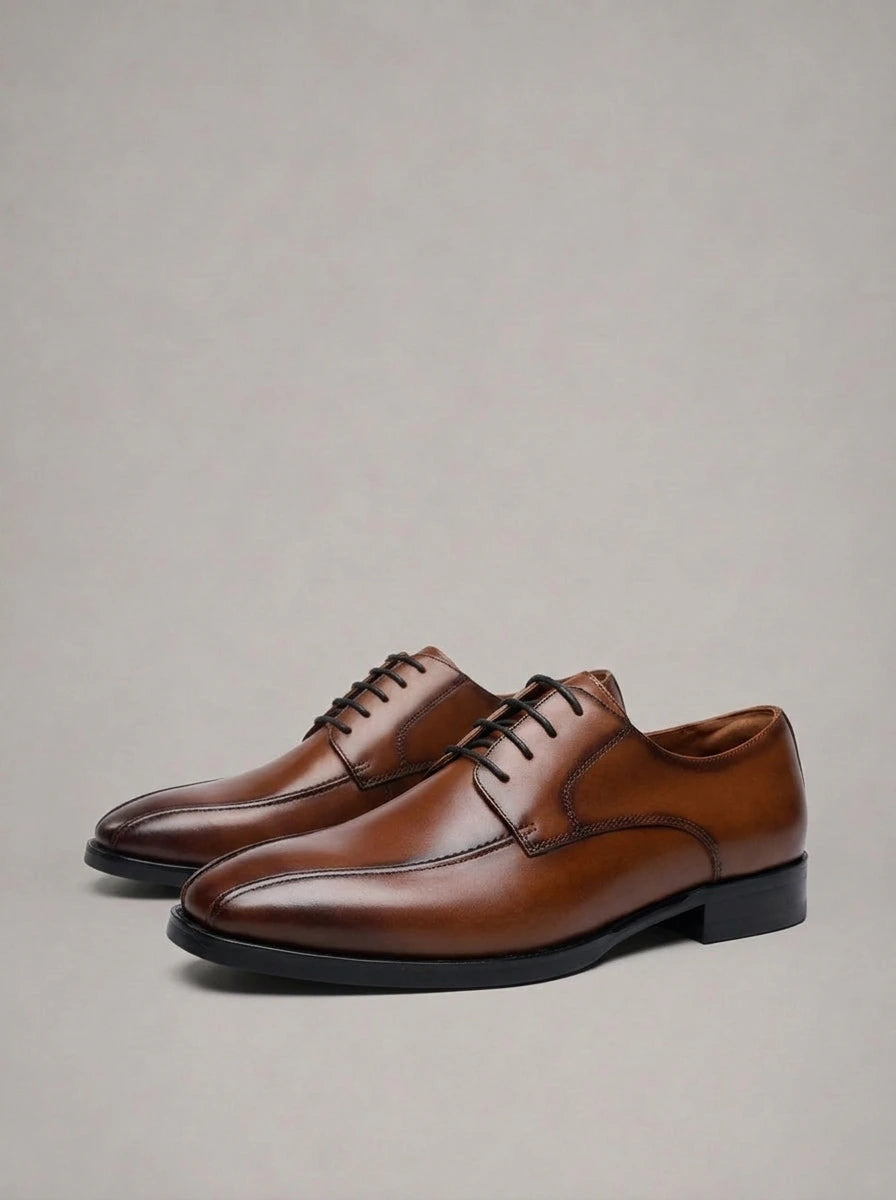 LUCIO zapatos Oxford hechos a mano - color marrón