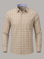 KOLDO - Camisa Oxford de cuadros - Cuadros beige