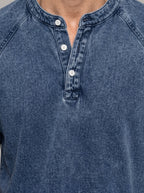 LUIS - Camiseta Henley lavada™
