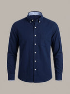 IBON - Camisa Oxford de rayas - Azul marino
