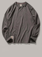 ROMÁN - Camiseta de manga larga efecto lavado - Gris hierro