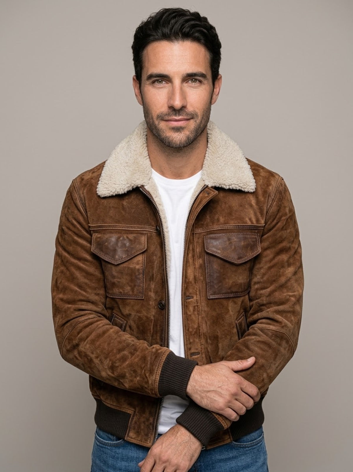 VICENTE - Cazadora piel borreguillo™