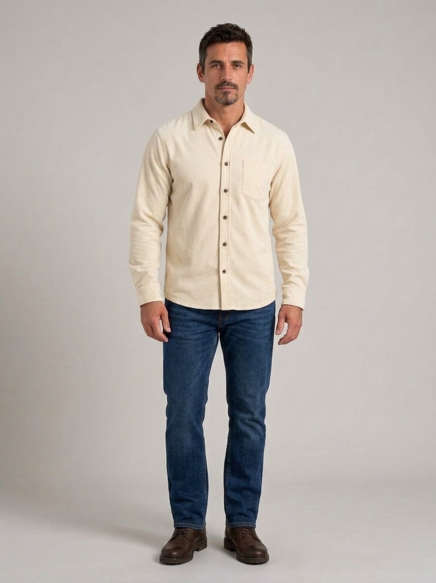 NÉSTOR camisa de pana - cuerpo entero