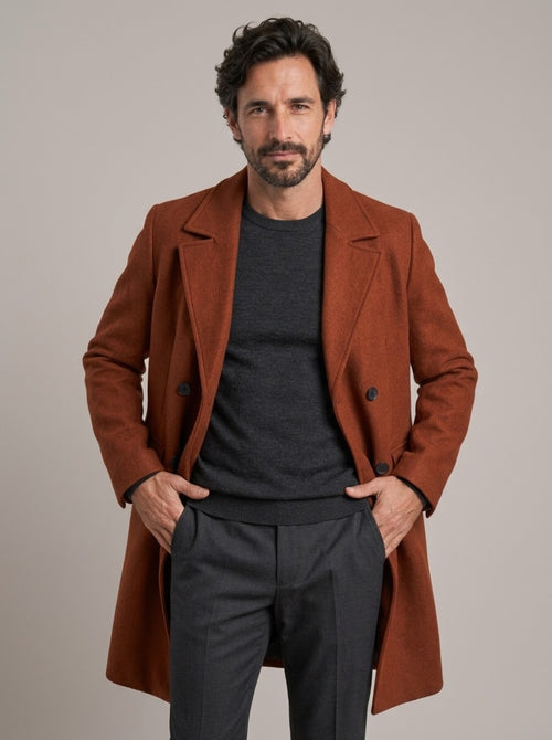 AGUSTÍN - Gabardina cruzada de solapa ancha™