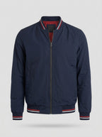 Chaqueta bomber clásica ÁNGEL IGNACIO en color azul marino