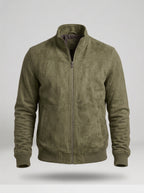 Chaqueta ligera de corte refinado XIMO en color verde oliva