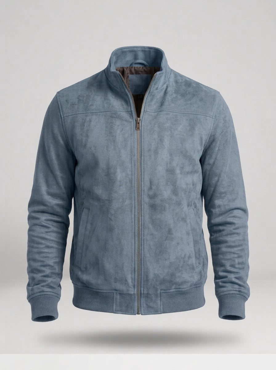 Chaqueta ligera de corte refinado XIMO en color azul cielo