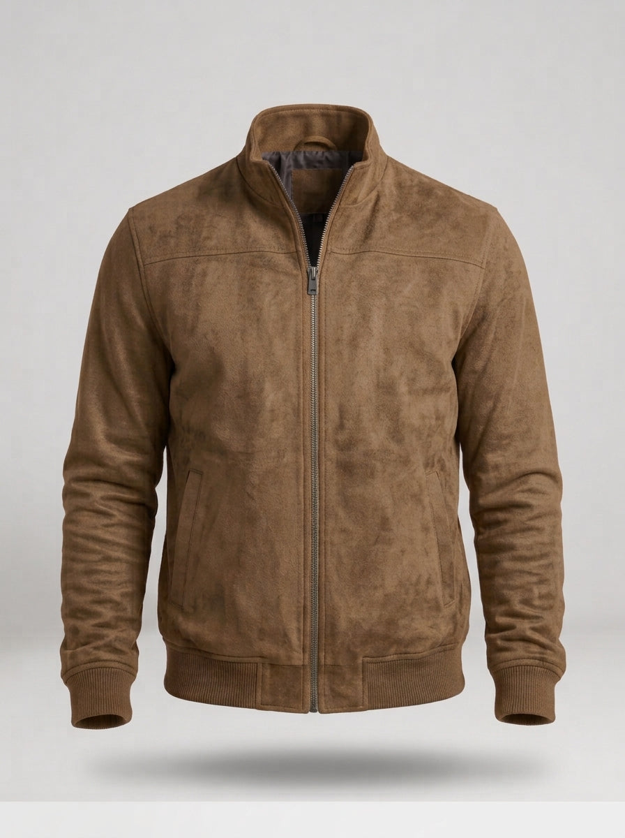 Chaqueta ligera de corte refinado XIMO en color marrón