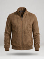 Chaqueta ligera de corte refinado XIMO en color marrón