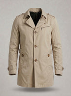 Gabardina clásica de entretiempo ALFONSO en color beige claro