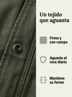 Tejido firme y con cuerpo de la chaqueta de campo Alfredo
