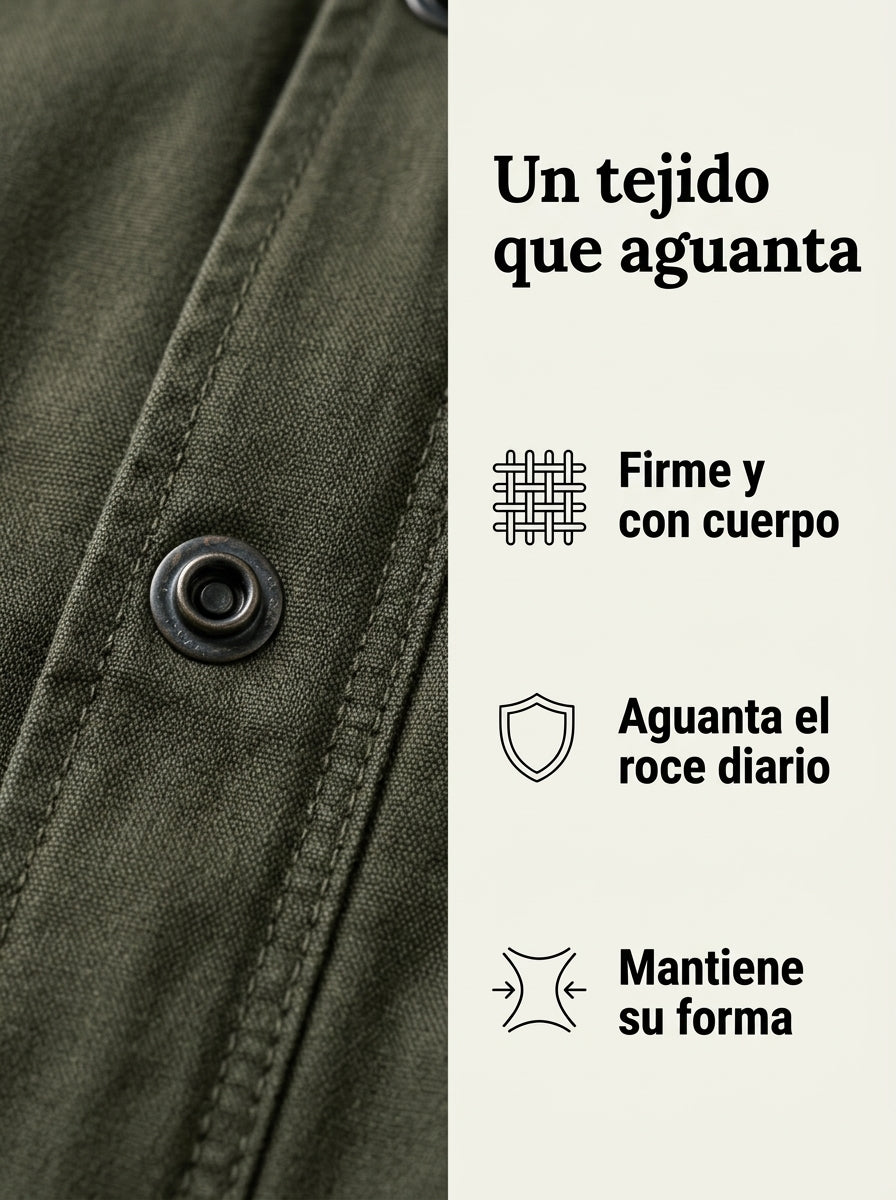 Tejido firme y con cuerpo de la chaqueta de campo Alfredo