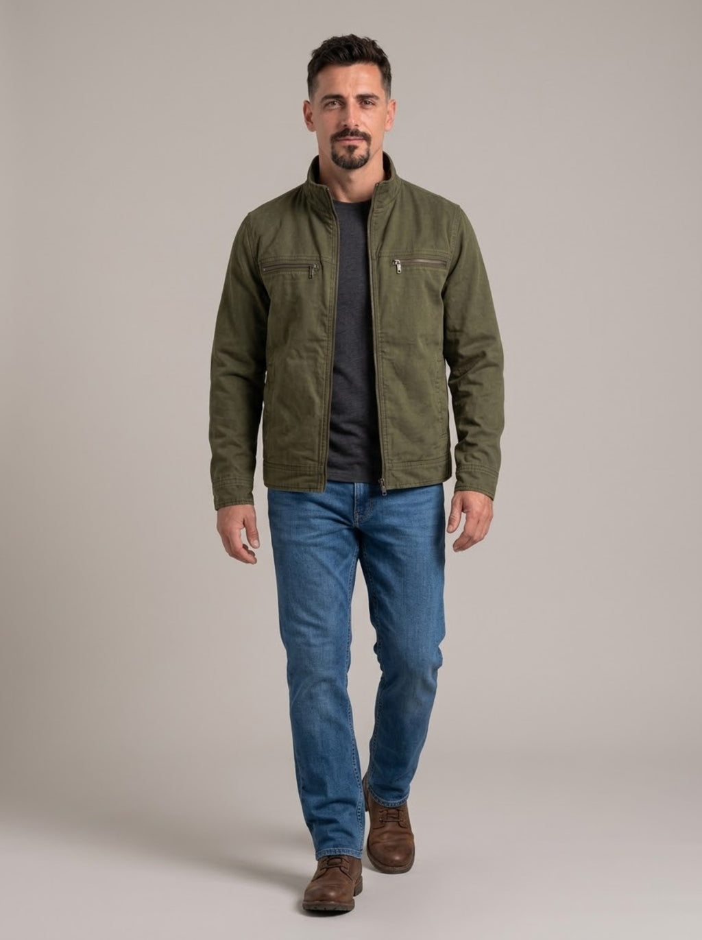 Look completo con la chaqueta de ante vintage JOSÉ GABRIEL, cuerpo entero