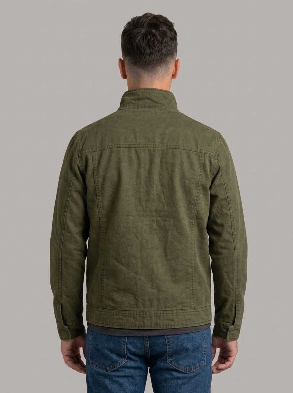 Espalda de la chaqueta de ante vintage JOSÉ GABRIEL