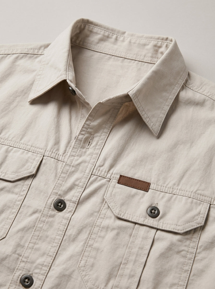 ANTONIO PEDRO camisa cargo - detalle