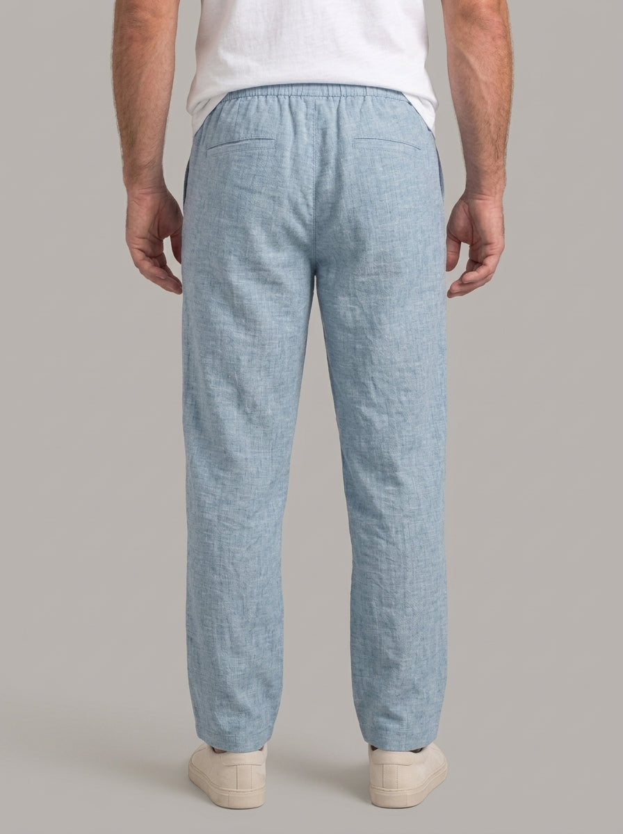 XAVI pantalones vestir anchos - espalda