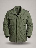 Chaqueta de campo multibolsillos Benjamín en verde militar