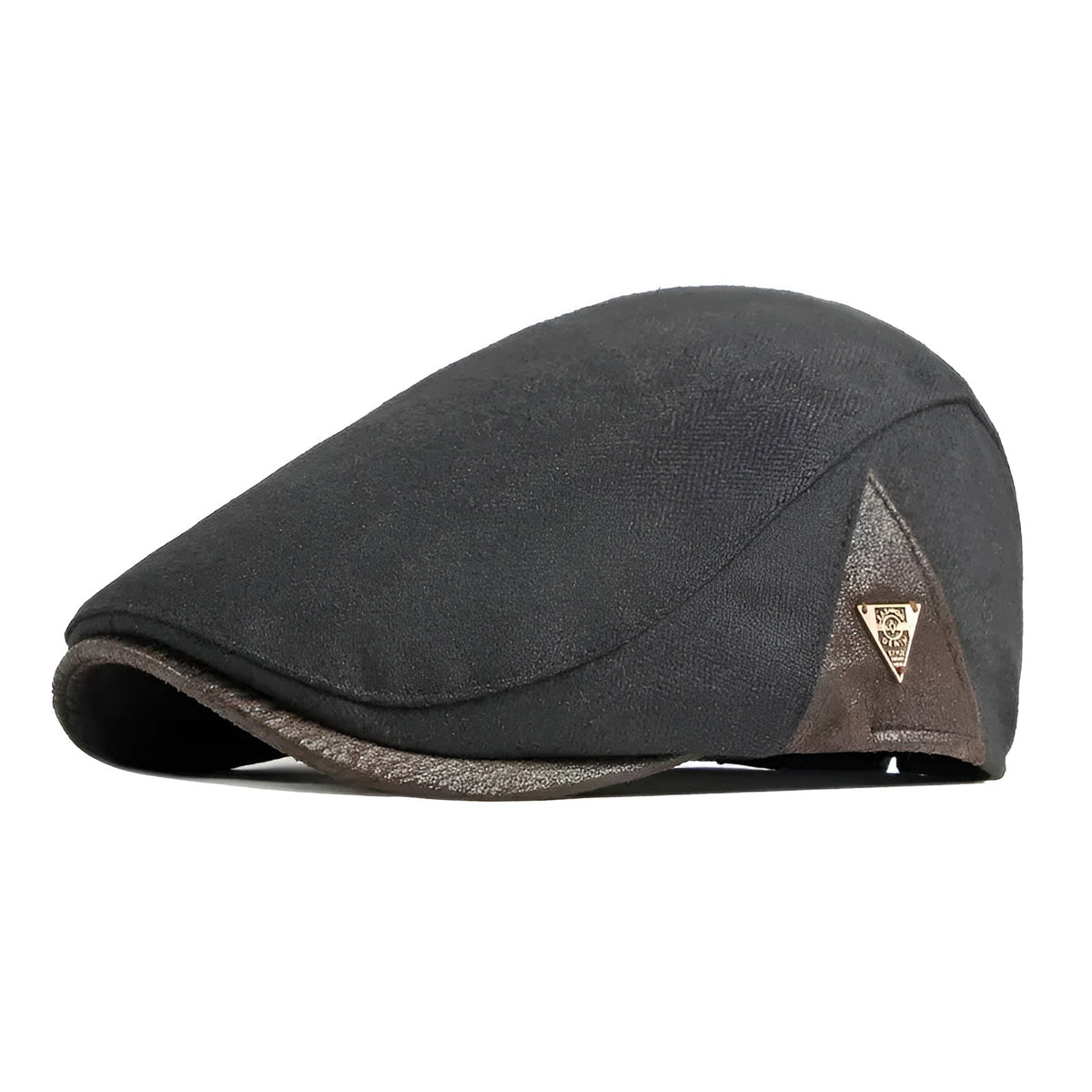 FRANCISCO - Gorra plana retro Negro