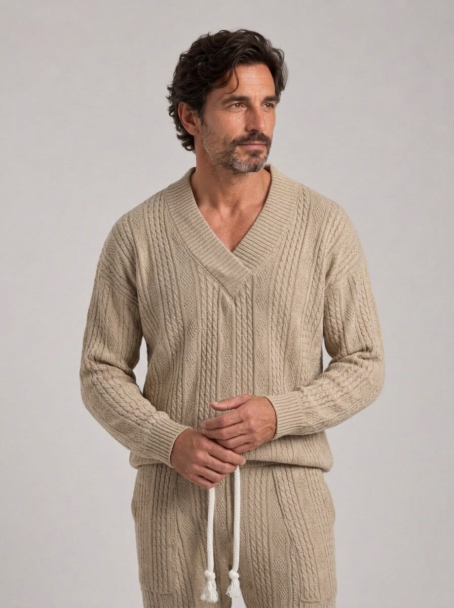 MANUEL LUIS - Conjunto de jersey de punto y pantalón