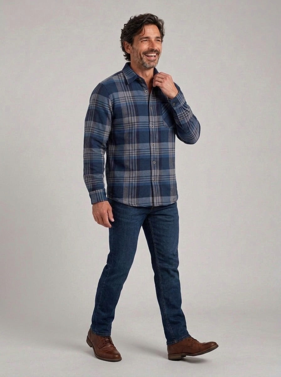 IÑAKI - Camisa de franela forrada