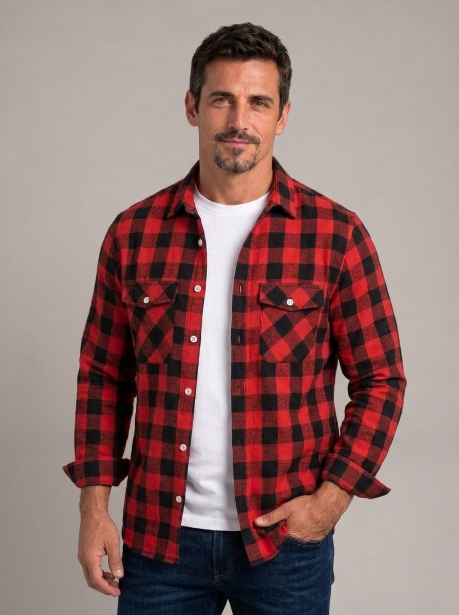 JUAN GONZALO camisa de franela - modelo