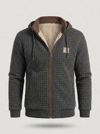 Chaqueta técnica de punto con borreguito CARLOS en color gris