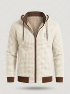 Chaqueta técnica de punto con borreguito CARLOS en color blanco