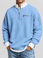 FERNANDO - Jersey con cuello elevado y media cremallera™