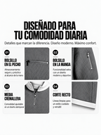 FERNANDO - Jersey con cuello elevado y media cremallera™