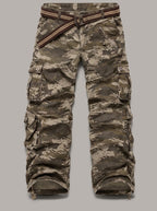 BENITO pantalón cargo camuflaje oscuro