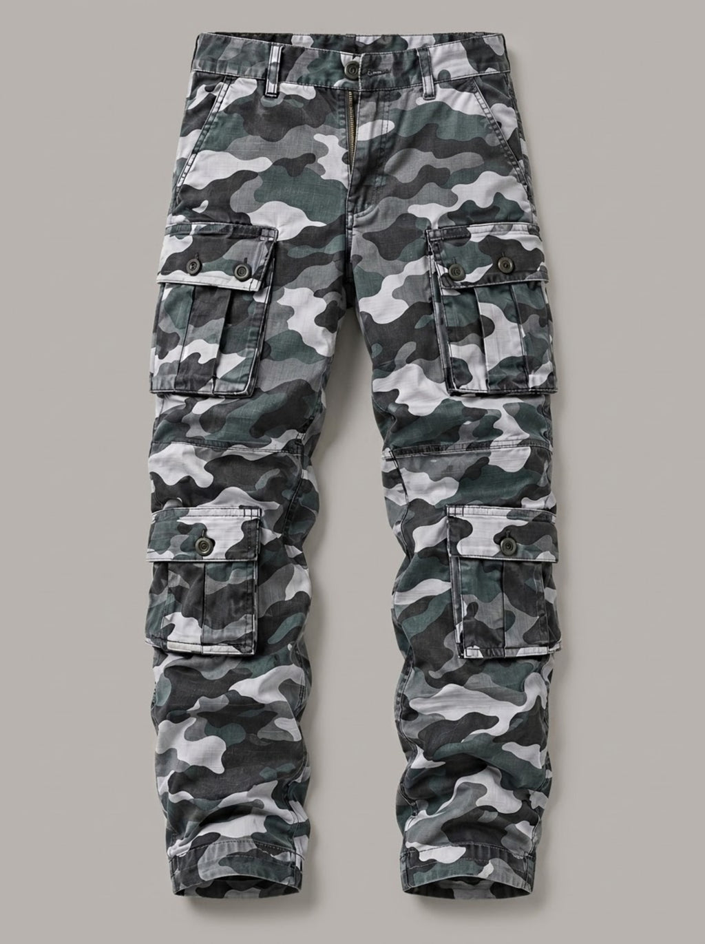 BERNARDO pantalón cargo camuflaje azul