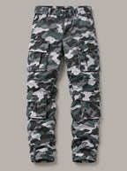 BERNARDO pantalón cargo camuflaje azul
