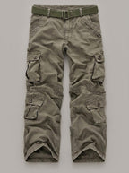 BENITO pantalón cargo gris militar