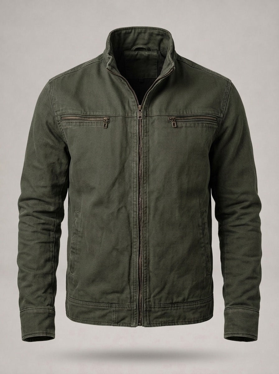 Chaqueta de campo clásica Cristóbal en verde oliva