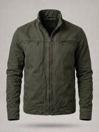 Chaqueta de campo clásica Cristóbal en verde oliva