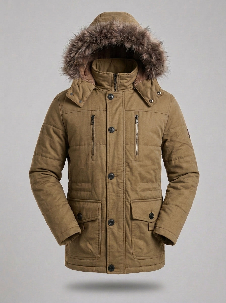 CARLOS IGNACIO parka de invierno forrada - color beige